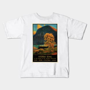 STORM KING Hudson Highlands New York Central Lines Vintage Rail Kids T-Shirt